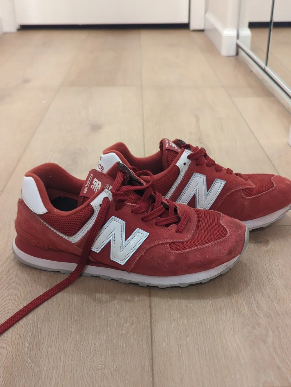New Balance Kids' 574 Crimson